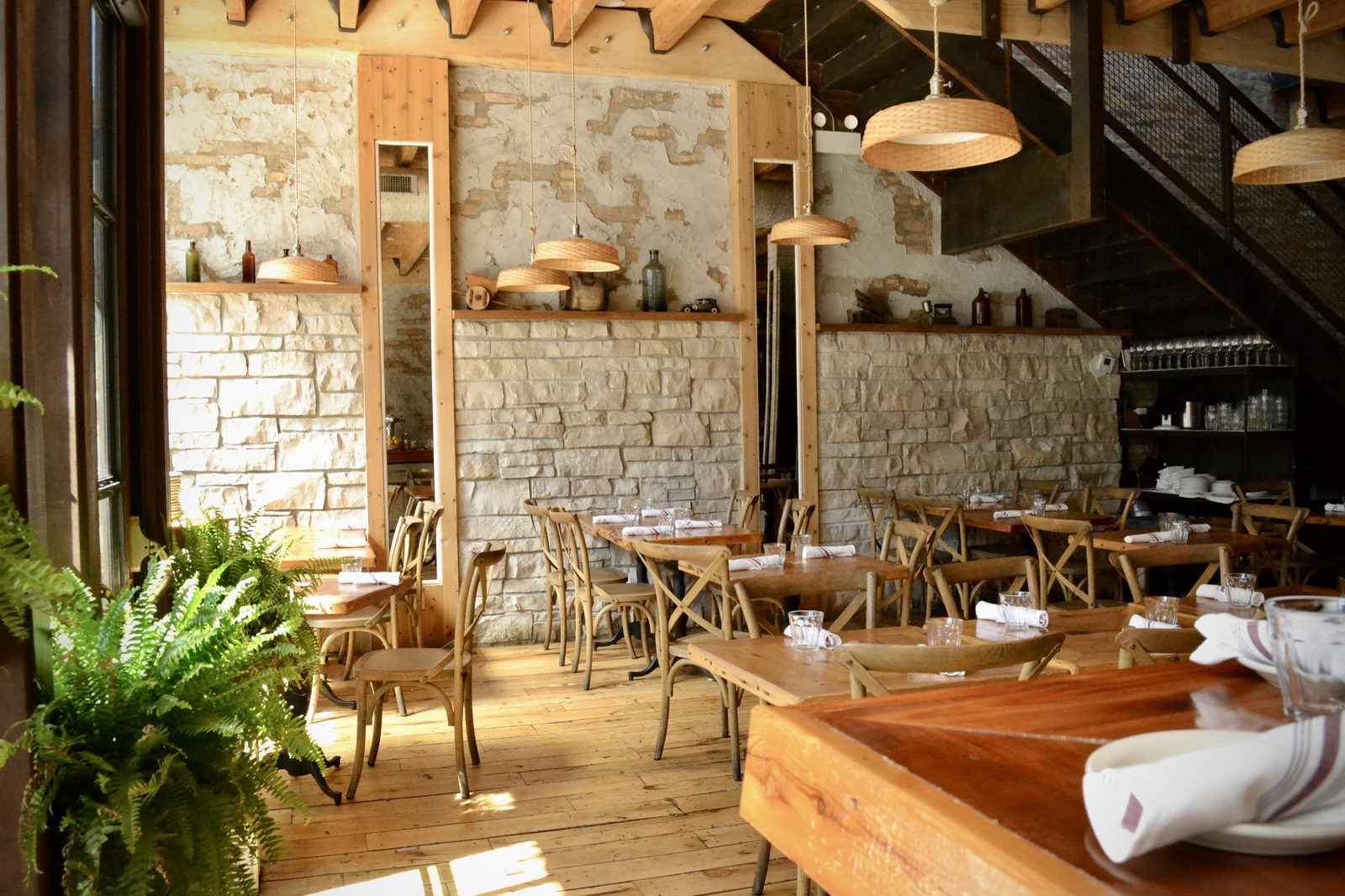 The dining room at Figo Wine Bar